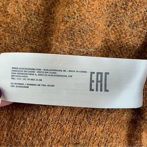 Garcia Jeans Lightweight Cardigan Alpaca Blend Butterscotch S - Picture 6 of 8